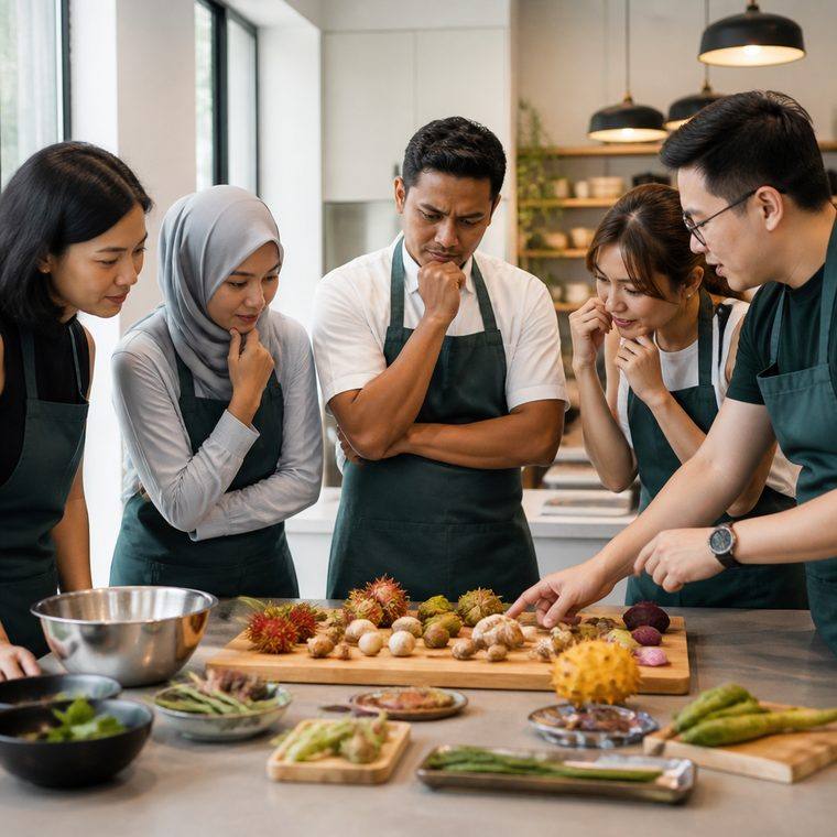 Epicurious cooking activity in Singapore