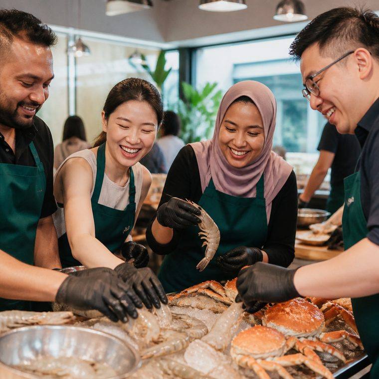 Fear Factor cooking activity in Singapore