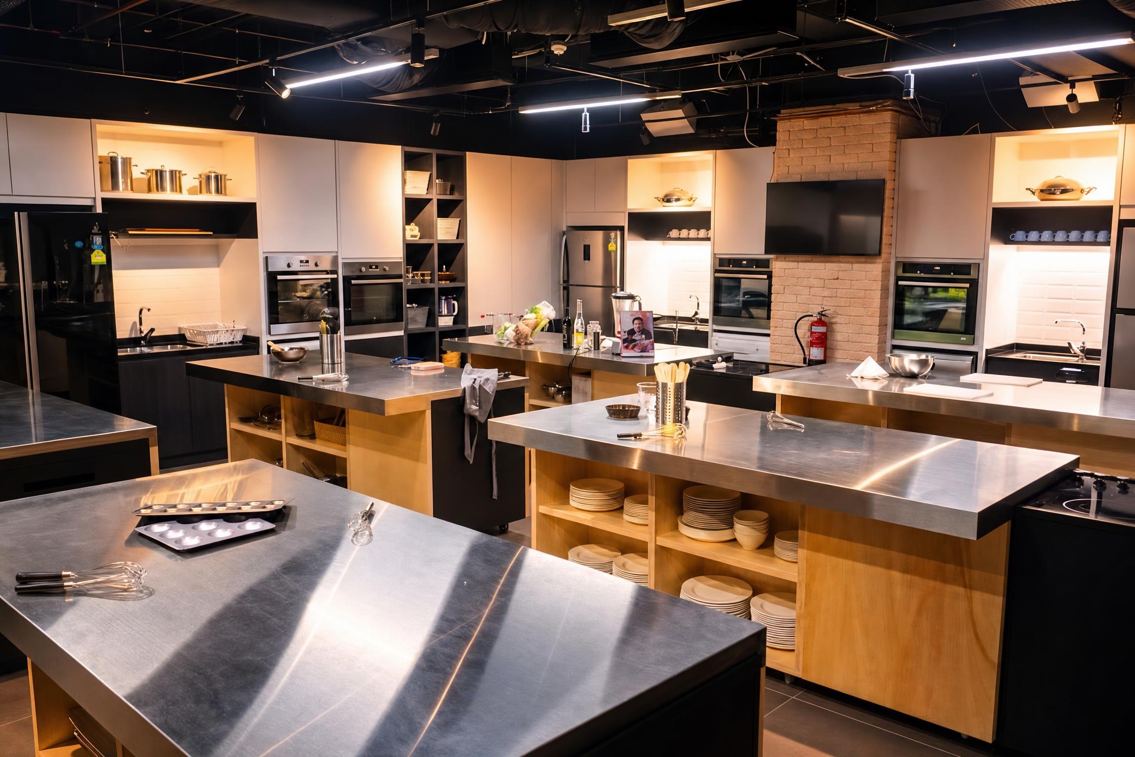 The D'Open Kitchen studio at Shenton Way