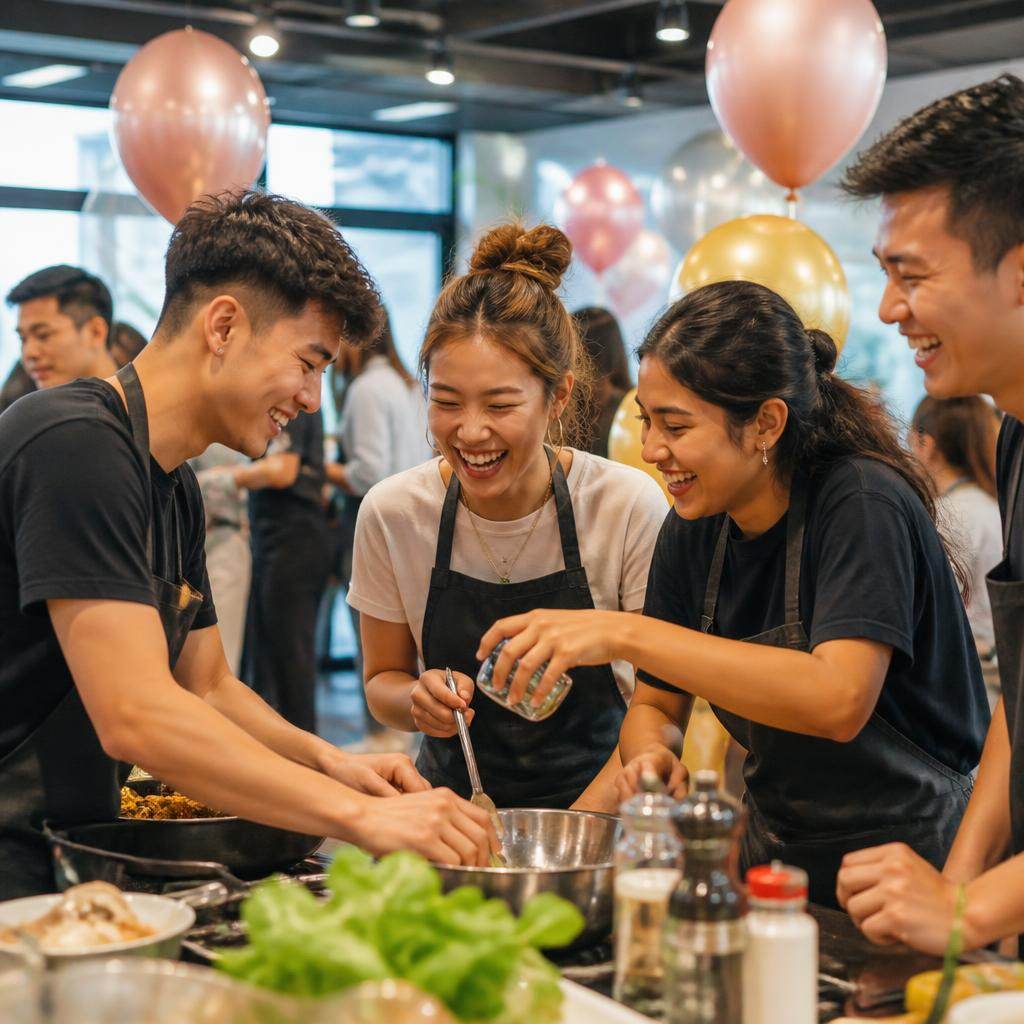 21st & Milestone Cook-Off cooking activity in Singapore