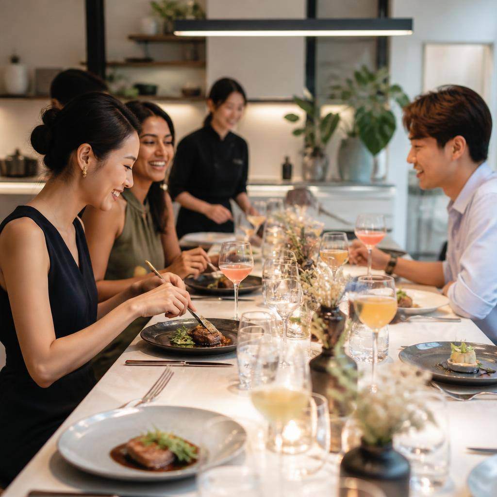 Wine Pairing Dinner cooking activity in Singapore