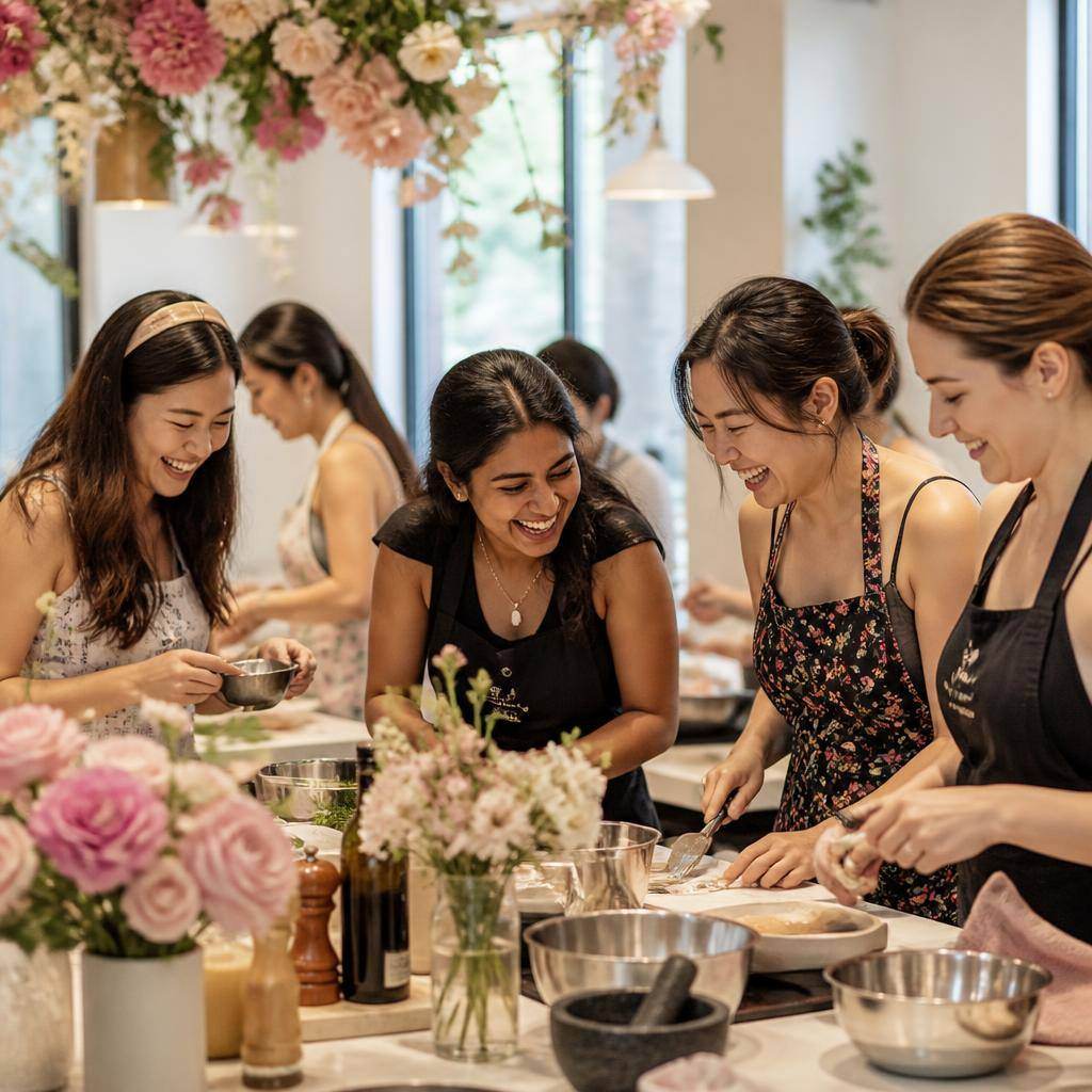 The Customised Bachelorette cooking activity in Singapore