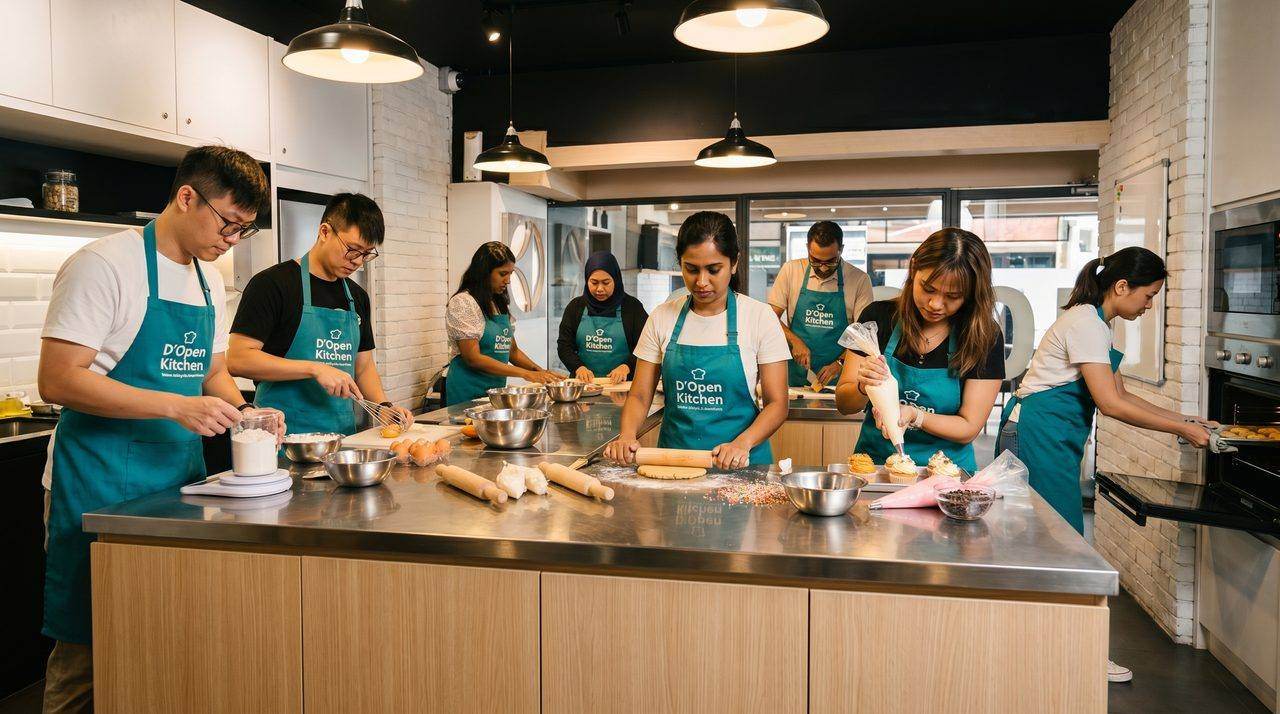 Team building baking class in Singapore