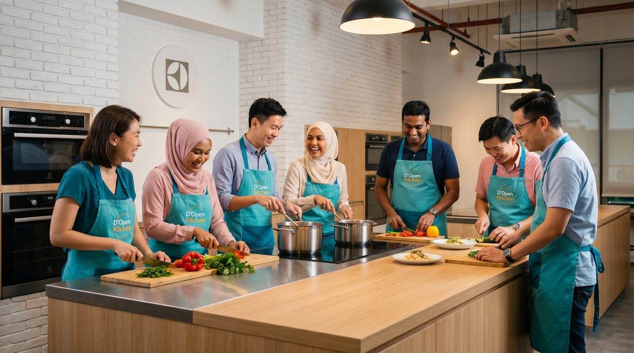 Halal team building cooking in Singapore