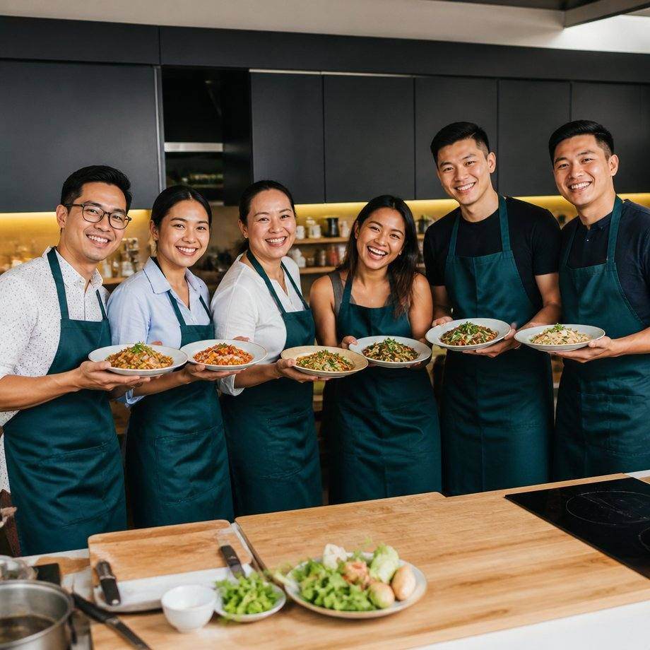 Social Gathering cooking activity in Singapore