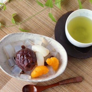 Anmitsu Japanese Wagashi Dessert