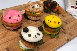 Cute Rice Burger Bento Making Workshop at D'Open Kitchen