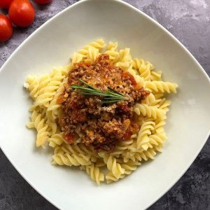 Fusilli Ragu Italian Pasta Dish Recipe