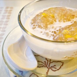 Gula Melaka Sago Pudding Recipe Image