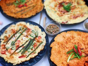 Korean Pancake (Haemul Pajeon) Made During D'Open Kitchen Cooking Class