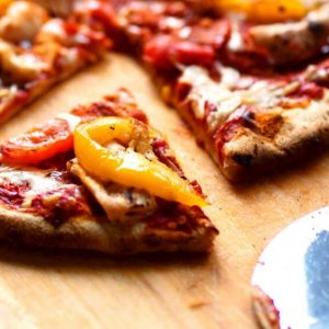 Sliced pizza made during pizza master class
