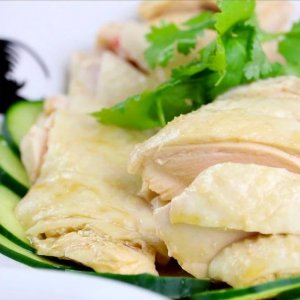 Plate of Singapore Chicken Rice