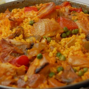 Paella of Prawn And Chicken