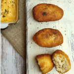 Portobello Croquettes with garlic aioli