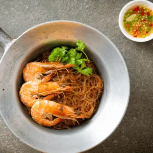 Thai Shrimp and Glass Noodles | Goong Ob Woonsen