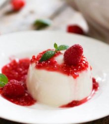 Cheater Panna Cotta made during sweet genuis class