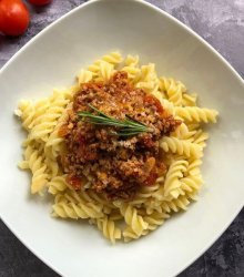 Fusilli Ragu Italian Pasta Dish Recipe