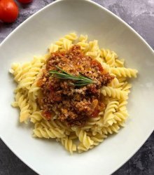 Fusilli Ragu Italian Pasta Dish Recipe