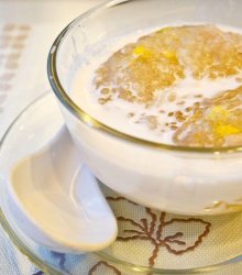 Gula Melaka Sago Pudding Recipe Image