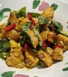 Salted Egg Pumpkin Recipe Made During Cooking Team Building Class