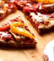 Sliced pizza made during pizza master class