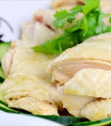 Plate of Singapore Chicken Rice